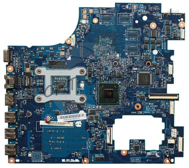 G770 Y770 LA-6758P REV: 1A материнская плата для lenovo IdeaPad G770 Y770 материнская плата для ноутбука LA-6758P REV: 1A HM65 DDR3 Материнская плата