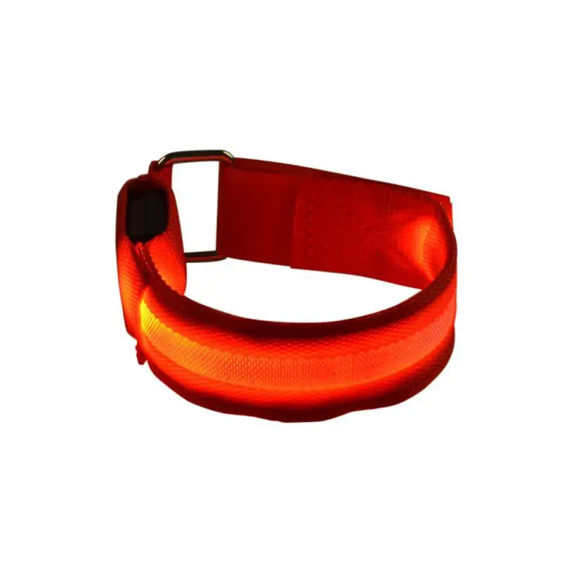 1 шт. велосипедный односторонний браслет с мигающим светодиодным светом для