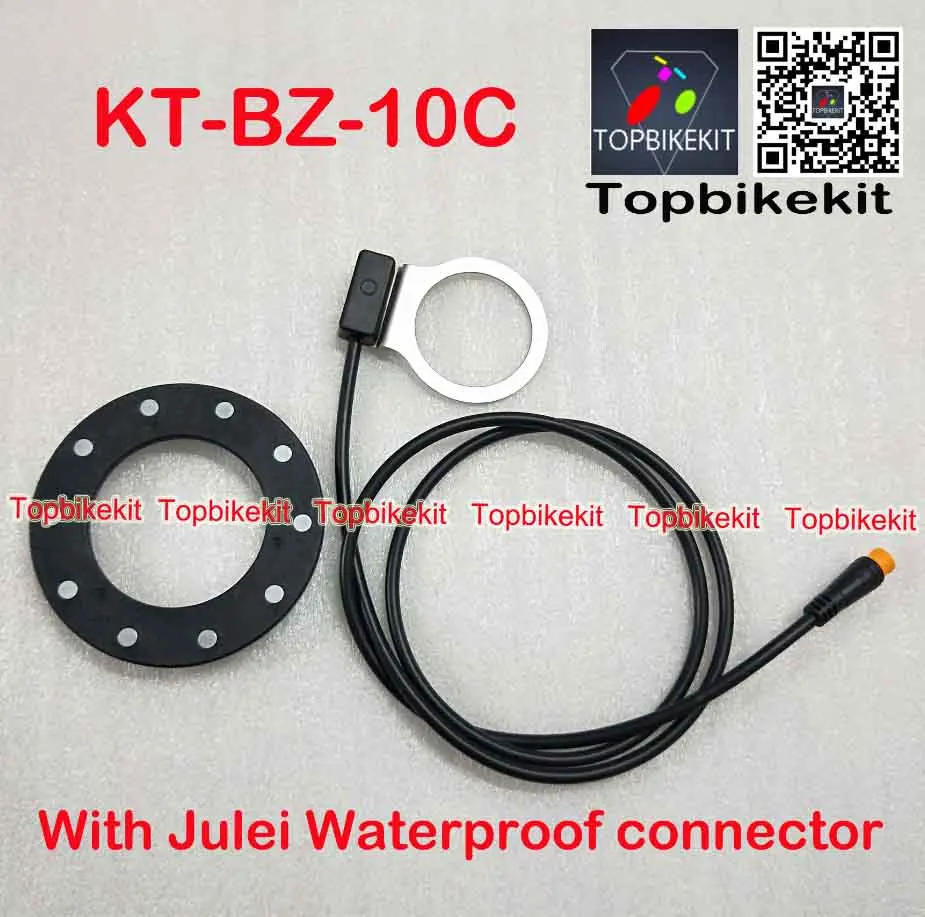 3pin Waterproof plug 10PAS BZ-10C PAS система педаль помощник датчик 10 магнитов с 3 шпильками Julei водонепроницаемый разъем или SM-3Y Разъем 80 см длина - Цвет: 3pin Waterproof plug