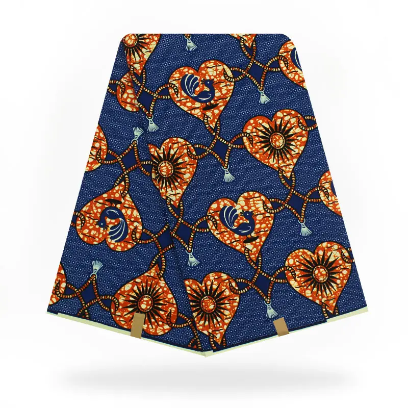 100% cotton african fabric hollandais wax high quality print ankara real for garment qd-7-29 | Дом и сад