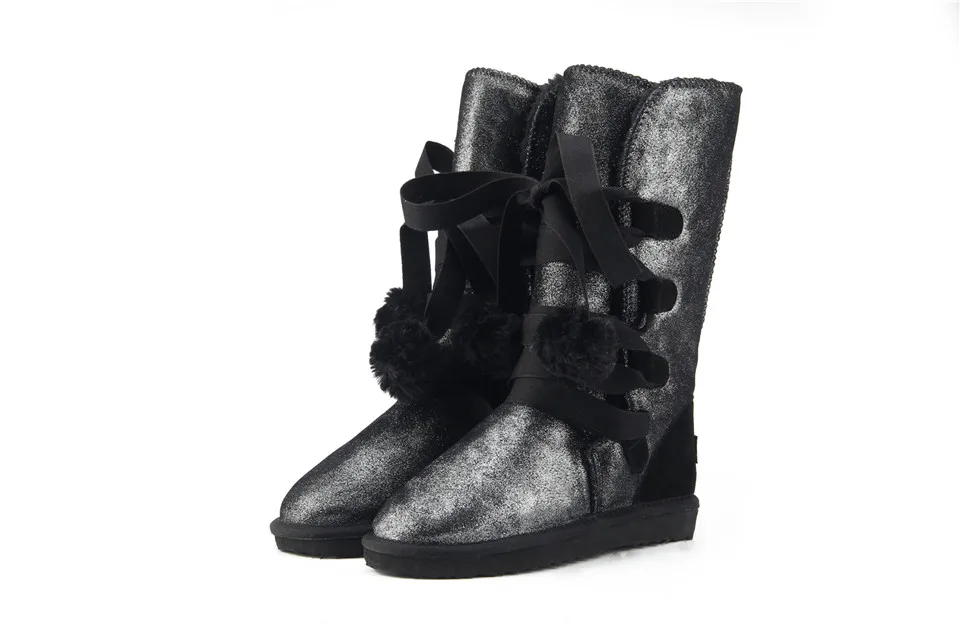 JXANG/классические женские зимние сапоги; кожаная зимняя обувь; bota feminina botas mujer zapatos; женские водонепроницаемые зимние сапоги