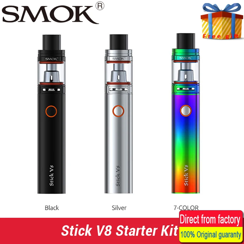 Smok stick V8 Starter Kit с TFV8 большой ребенок 3000 мАч 0.3ohm маленьких M2 двухъядерный smok v8