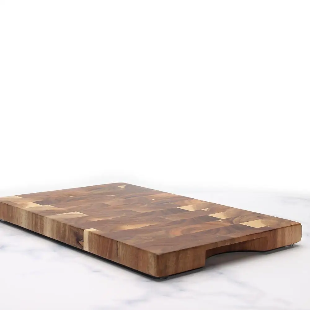 Leeseph End-Grain Utility Board, Acacia Wood Cutting Board- makes food prep enjoyable