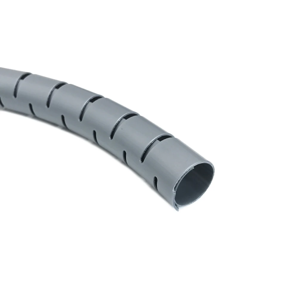 JEAZEA Car Auto Office Home Use Gray 2M Meter Diameter 8mm 10mm 16mm Envelope Tube Wire Pipe Cable Ties Organizer Storage | Автомобили и