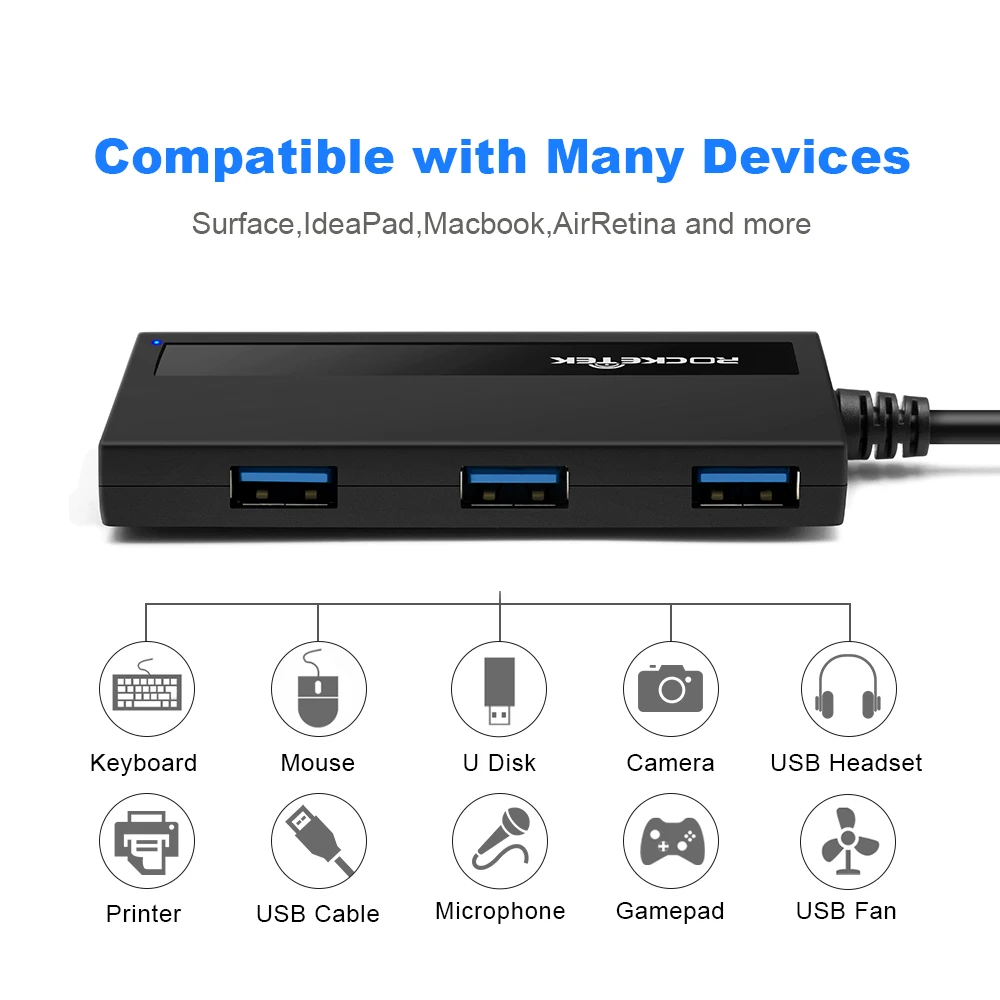 Mutil otg usb type c 3.0 hub 4 port type-c adapter usb-c splitter Power Interface for ultrabooks computer pc laptop accessories |