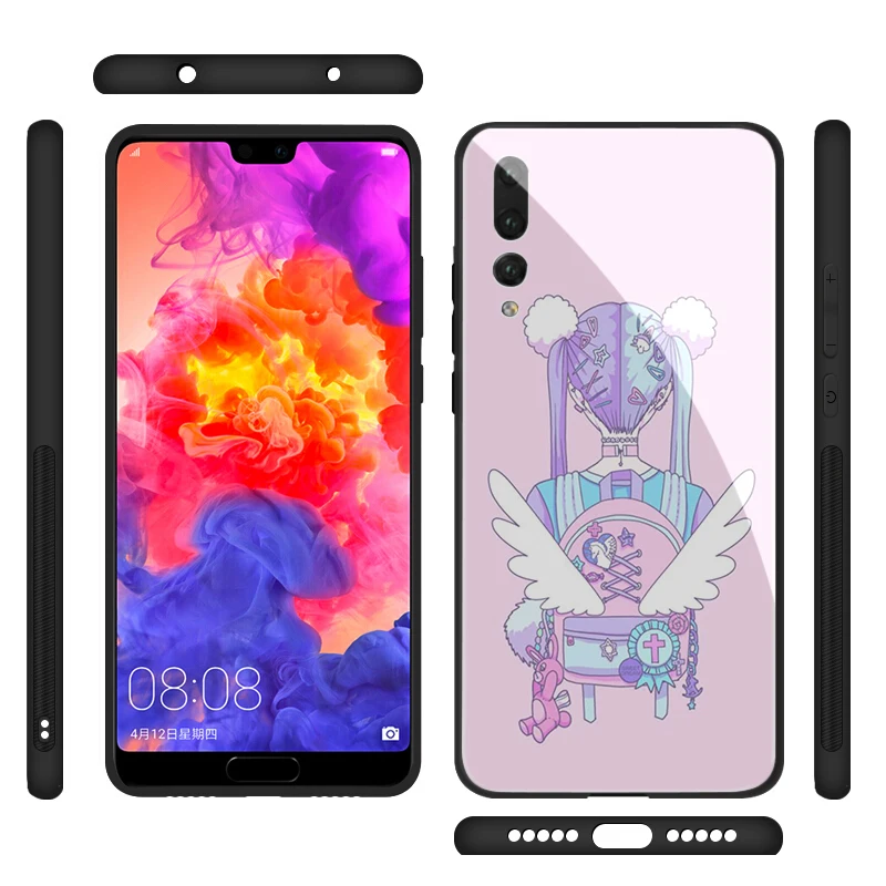 Lavaza Japanese Anime Kawaii Sailor Moon Glass TPU Case for Huawei Mate 20 P10 P20 P30 Y6 Y9 P smart lite Pro 2018 2019 | Мобильные