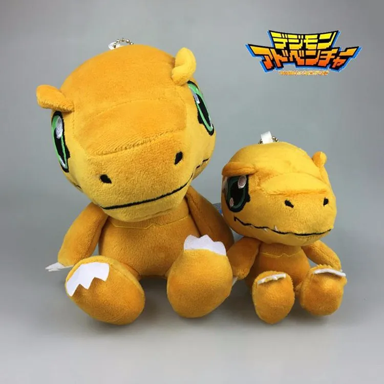Digimon Agumon с плюшевой подкладкой; высотка каблука 10 см/18 см с рисунком из аниме приключения Дигимонов Таити Ягами Agumon плюшевая мягкая игрушка кукла для подарки для детей