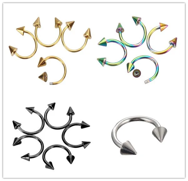 1 пара модное круглое кольцо в нос имитация перегородки из нержавеющей стали