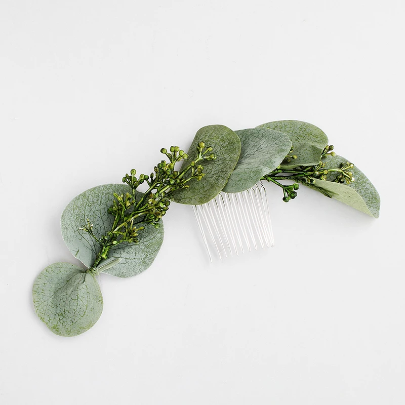 Трендовый гребень для волос в виде листьев и головная повязка женщин головной