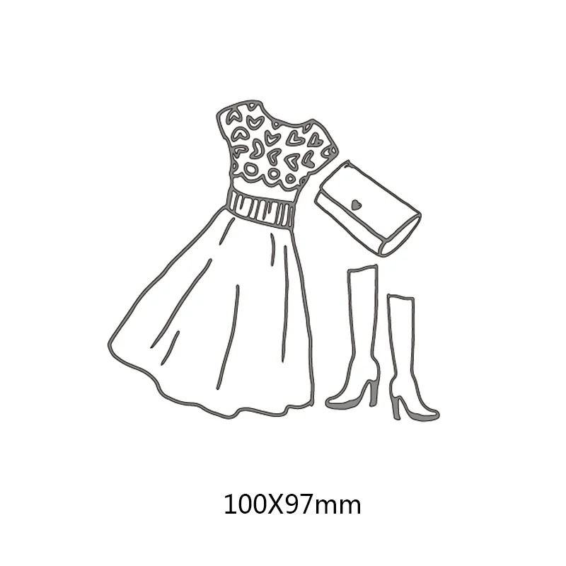 Набор модной одежды рамки для обуви металлические стальные штампы скрапбукинга