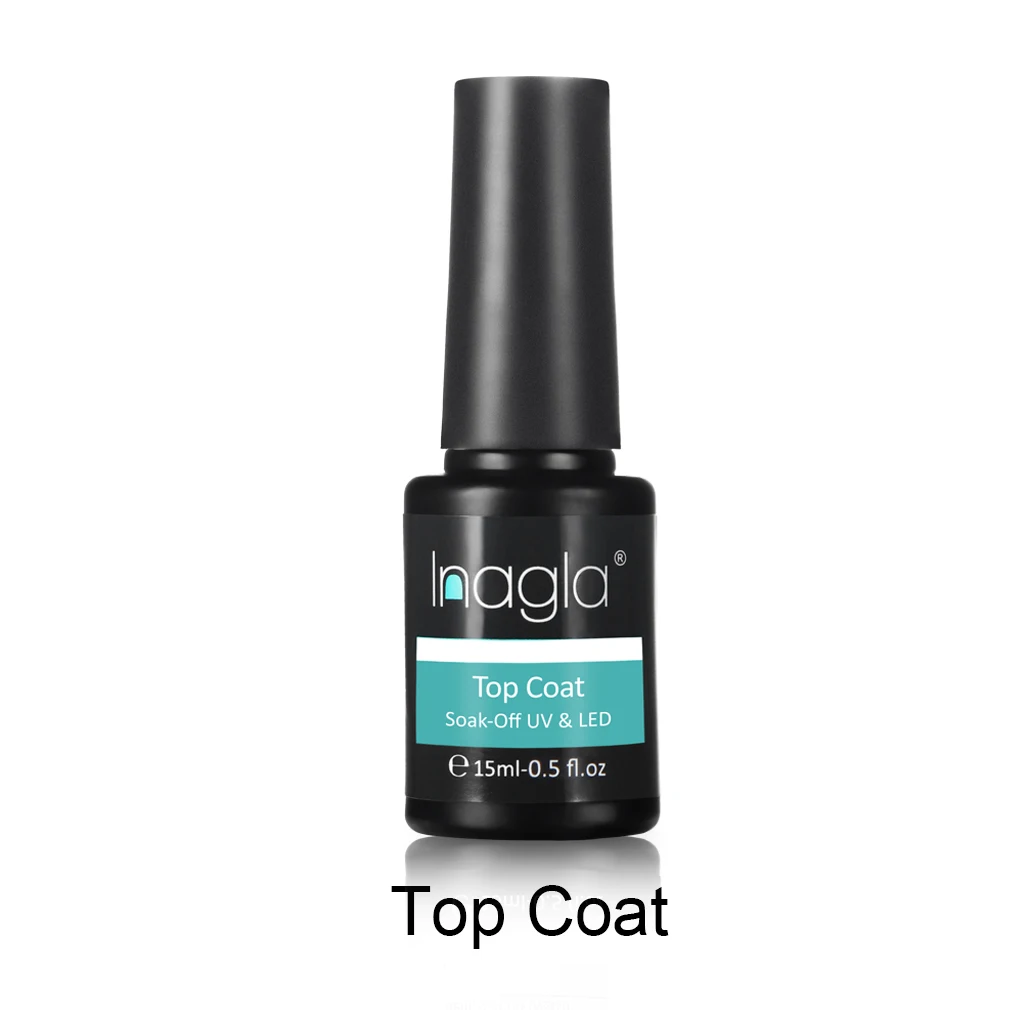 Top Coat Inagla Сияющий 15 мл Гель-лак Сияющий гель лак для ногтей основа верхнее покрытие гель УФ и светодиодный дизайн ногтей маникюр Полупостоянный 30 цветов - Цвет: Top Coat