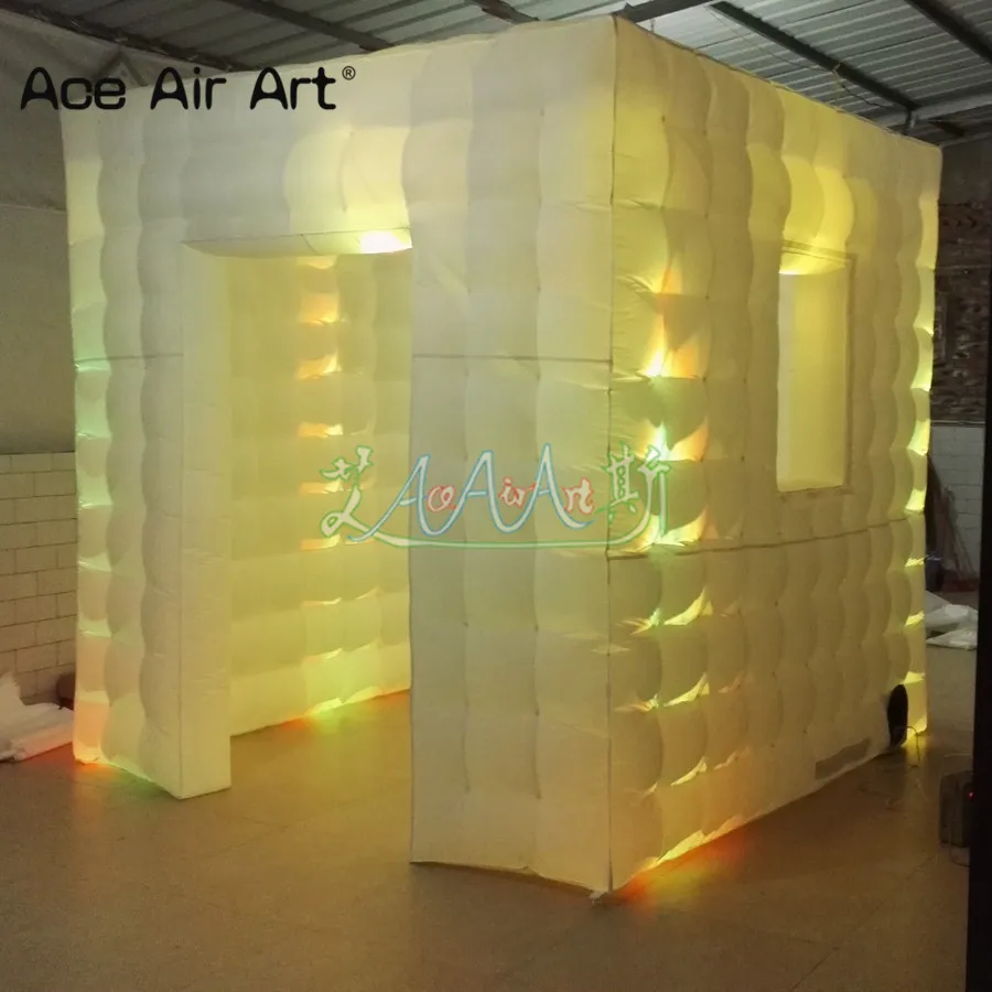 Inflatable Photo Booth Props With 1 Door And 1 Sticker Window For Camera Stands On Sale