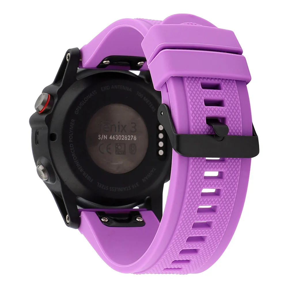Quick Fit Силиконовый ремешок для часов 20 мм/22 мм/26 мм для Garmin Fenix 5X/5X Плюс/5S/5/3/3HR/Forerunner 935/Quatix 3/5 резиновый ремешок