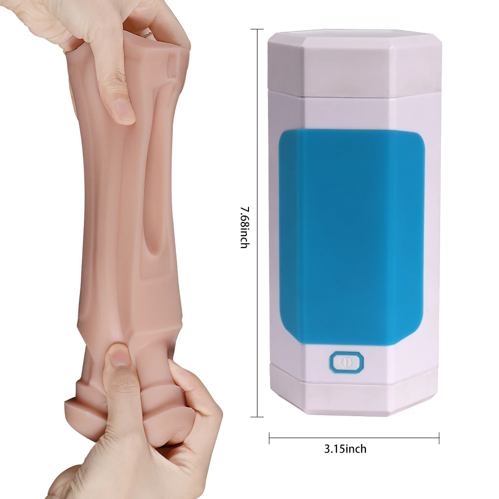 Pro Blue Box ребристая карманная киска для Мужской мастурбатор чашка самолета игрушка