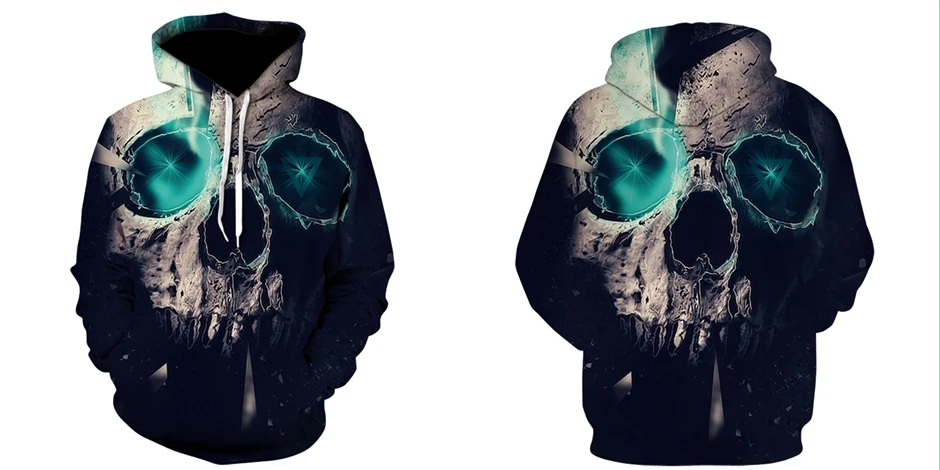 Hot hoodies Ghost red eye skull 3d series hoodie men's fashion winter spring sportswear hoodie sweatshirt jacket leisure tops