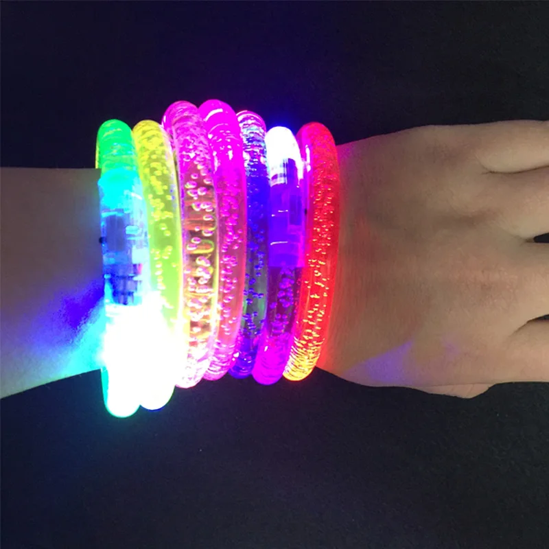 Rave Neon/светодиодный Светодиодный браслет для вечеринок/браслет светящиеся вечерние принадлежности мигающий/светящийся/светильник/светящийся браслет для детей/взрослых