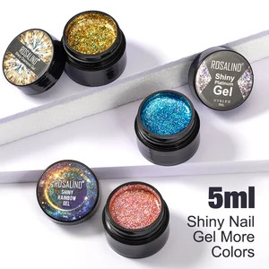 Неоновый Радужный Гибридный лак ROSALIND УФ-гель для ногтей, 5 мл, набор гель-красок для маникюра, полуперманентный Гель-лак для топового покрытия