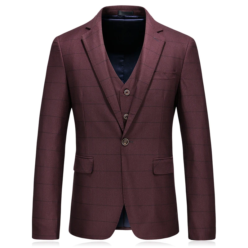 Plyesxale горизонтальный полосатый костюм для мужчин 2018 Slim Fit Мужские свадебные