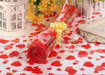 red 1 18*25/20*30/25*35/35*50 см прозрачный пластиковый пакет для упаковки конфетных игрушек, подарочные пакеты для дня рождения, свадебной вечеринки - Цвет: red 1