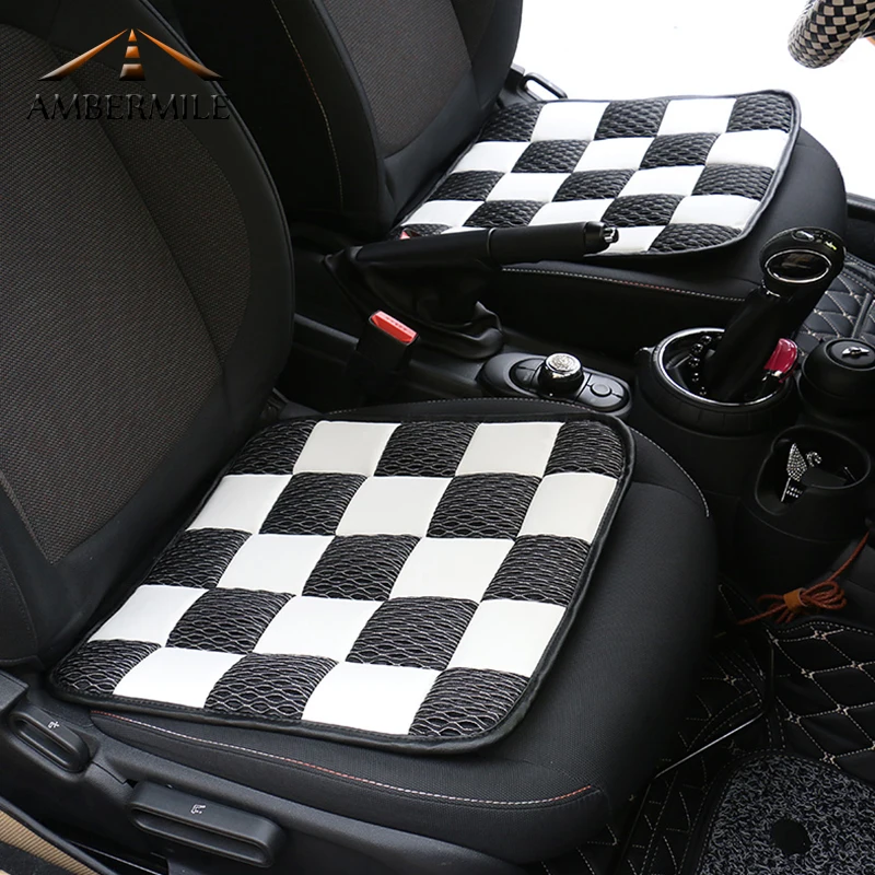 AMBERMILE для Mini Cooper F54 F55 F56 F57 F60 R56 R50 R53 R60 R55 R57 JCW аксессуары Юнион Джек чехол для Автокресла Подушка для автокресла