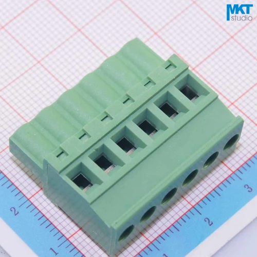 20 шт. 6P 5 08 мм Шаг B-тип прямой женский PCB Электрический винтовой клеммный блок