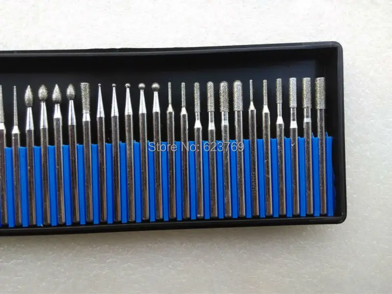 Роторный инструмент RZZ Dremel сверло алмазные Буры буровое долото набор для