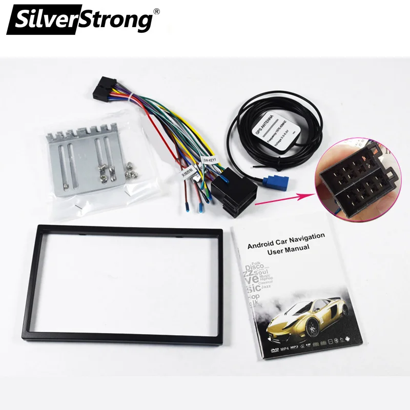 SilverStrong ips матрица 2DIN автомобильный Android8.1 gps 32 ГБ rom 2Din универсальный DVD Радио