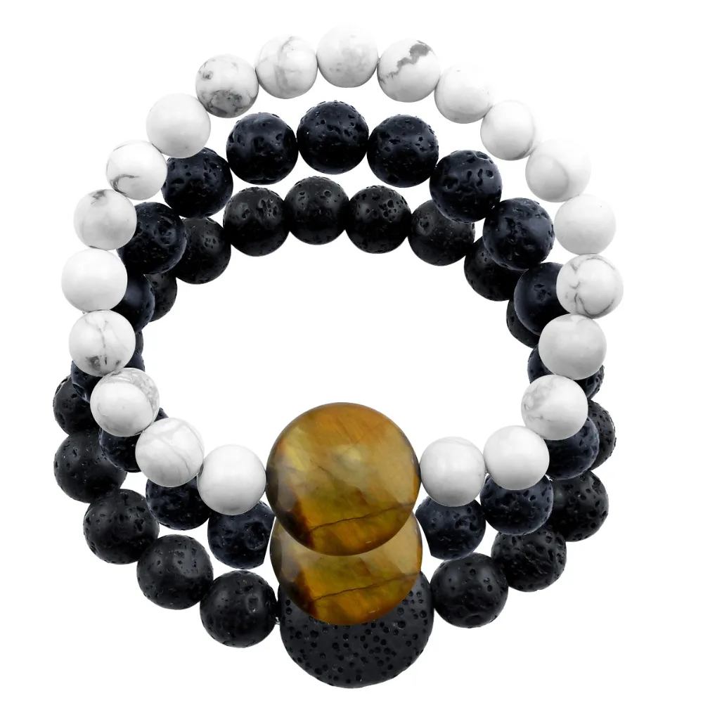 Натуральный камень тигровый глаз браслет с фэншуй монета Йога тибетская Молитва