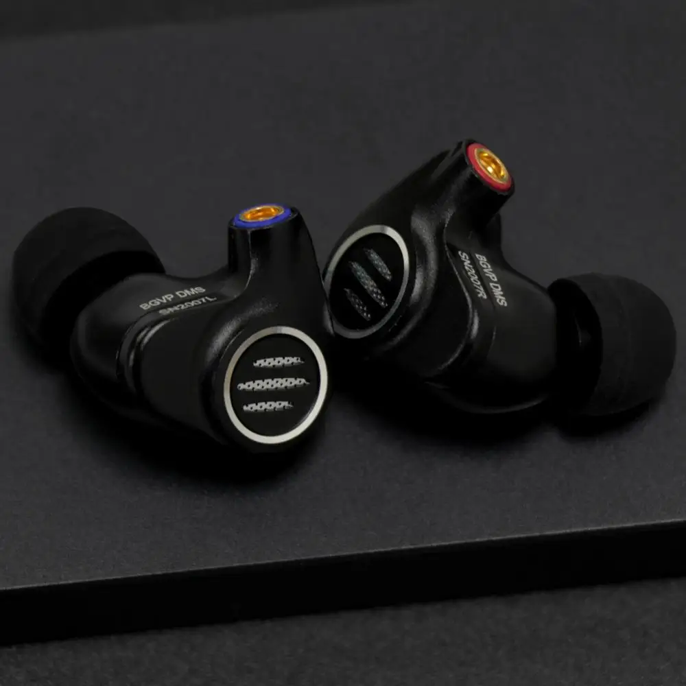 BGVP DMS DD+ 6BA Гибридный Драйвер в ухо наушники HiFi монитор IEM металлические аудиофильские наушники