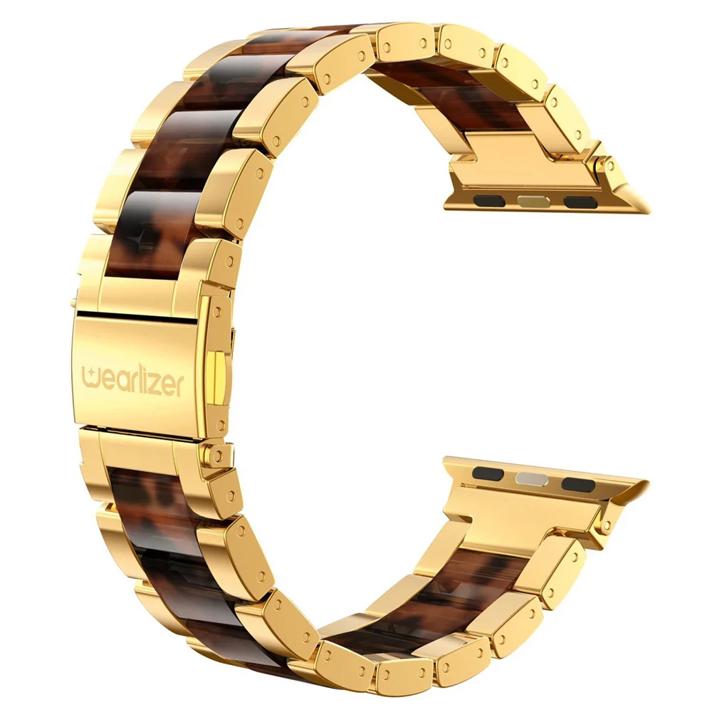 Copper1 Ремешок Wearlizer для Apple Watch 38 мм 40 мм 42 мм 44 мм iWatch металлический сменный ремешок из нержавеющей стали для Apple Watch Series 5 4 3 2 1 - Цвет ремешка: Copper1