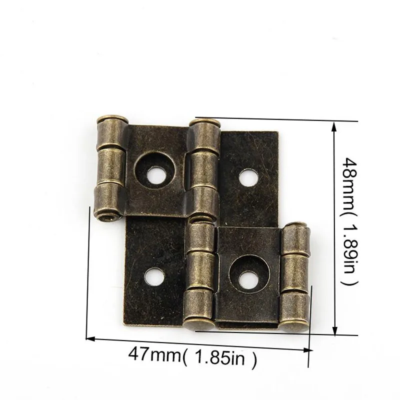 Металлическое изделие Серебряный Бронзовый экран Железный шарнир барьер 48*47 мм