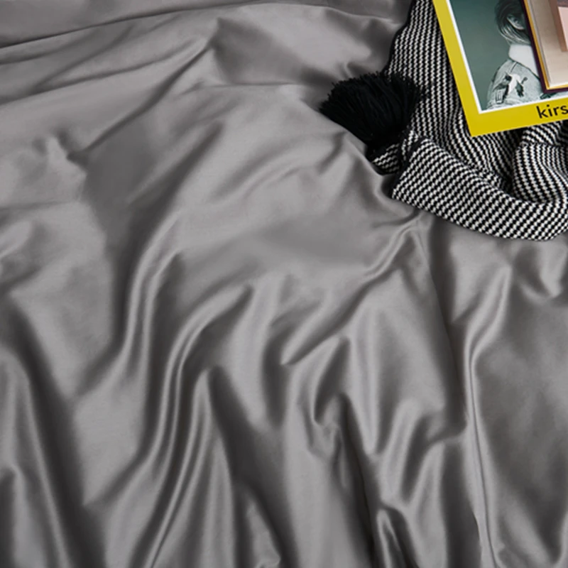 Роскошный сатиновый Комплект постельного белья из египетского хлопка 600TC 21 цвет