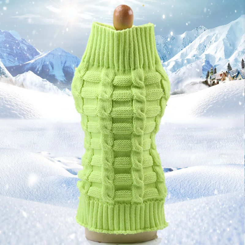 Модный свитер для собак зимняя теплая одежда домашних животных маленьких