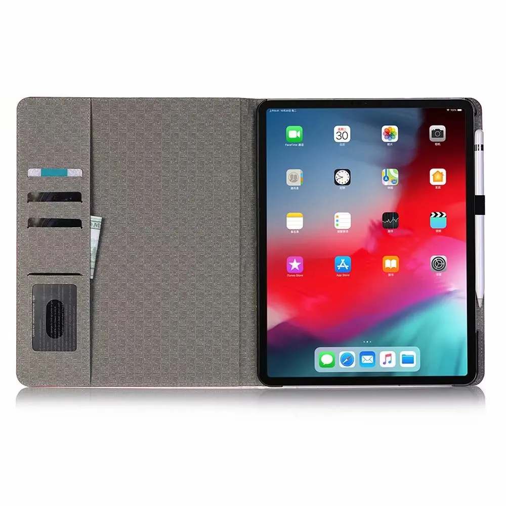 Для iPad Pro 12,9 чехол магнитный Смарт Флип кожаный чехол для книги с отделением для карт откидной Чехол для сна 12,9 дюймов