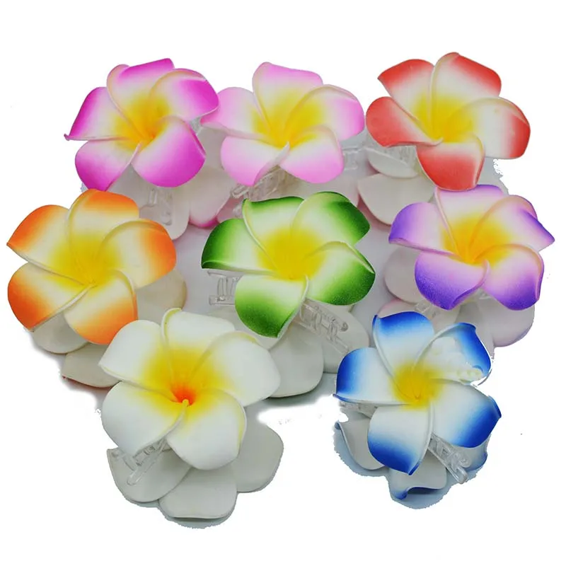 Гавайский Плюмерия разных цветов из пеноматериала 7 см с когтями искусственный