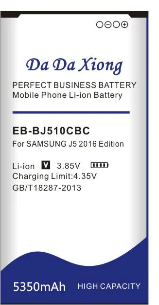 Da Xiong 5350mAh EB-BJ510CBC литий-ионная батарея для телефона samsung Galaxy J5 Edition j5109 j5108 J510 батарея