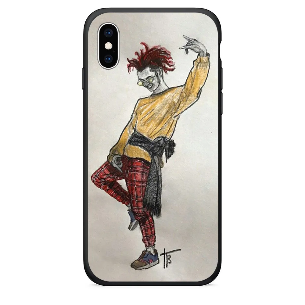 Black Soft TPU Silicone Cute Phone Cover for cover iphone 7 5s case Printing Back phone Case se 6 cases coque |