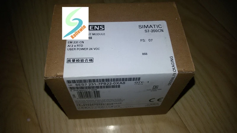 1 шт. оригинальный аналоговый модуль SIMATIC 6ES7231-7PB22-0XA8 S7-200CN EM 231 PLC 6ES7 231-7PB22-0XA8 новый