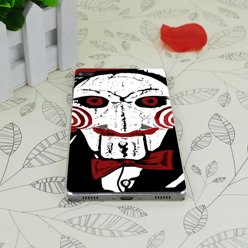 C3313 Заказная пила Маска Человек Прозрачный Жесткий Тонкий чехол для huawei P 6 7 8 9 Lite