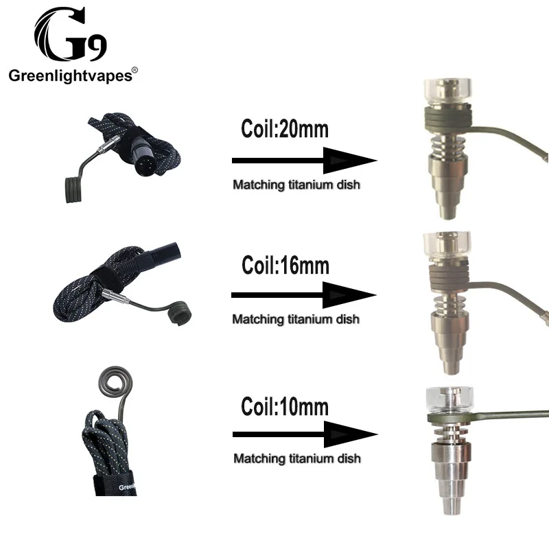 G9 Tick Enail D nail Dnail электронный регулятор температуры коробки для DIY Smoker E катушка для ногтей с Ti инструмент для нанесения мазков для стеклянный Бонг