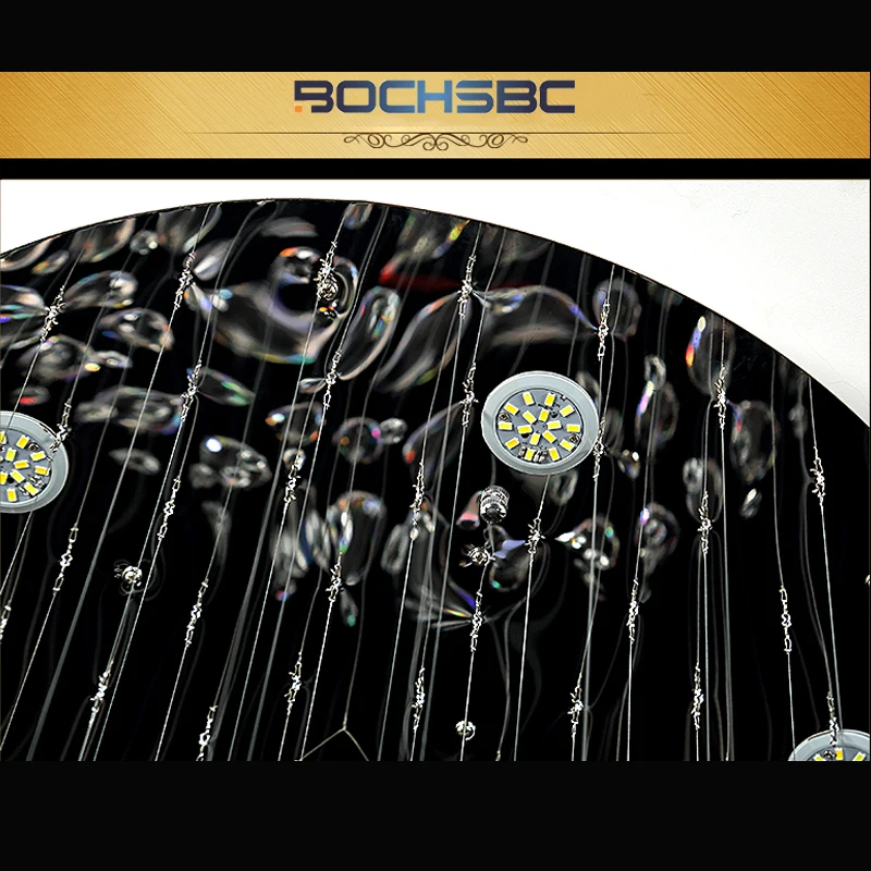 BOCHSBC K9 хрустальная люстра светильник s светильник светодиодный в форме шара потолочная подвесная Подвесная лампа для гостиной светильник с затемнением