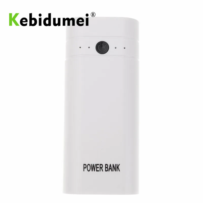 Kebidumei 2X 18650 Mini USB Power Bank зарядное устройство для аккумулятора чехол DIY комплект с