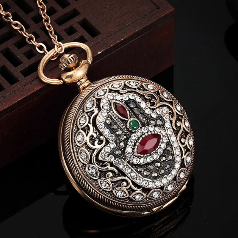 Модные часы с подвеской турецкое ожерелье индейка Стразы ювелирные изделия