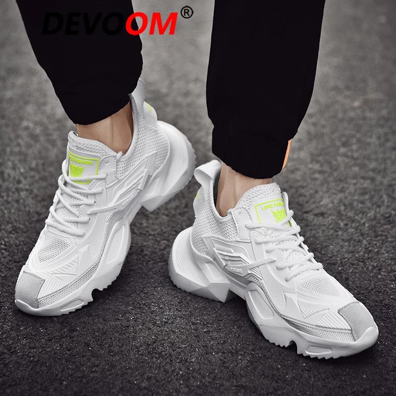 2019 спортивная обувь для мужчин белые массивные кроссовки улицы мужская
