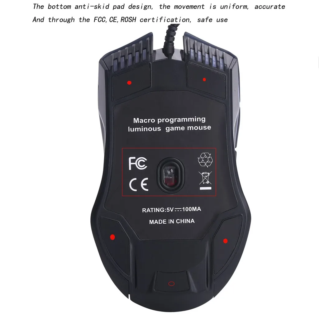G4 USB Проводная RGB подсветка Marquee Макросъемка мышь для ноутбука игры Проводная игровая мышь для ПК ноутбуков 524