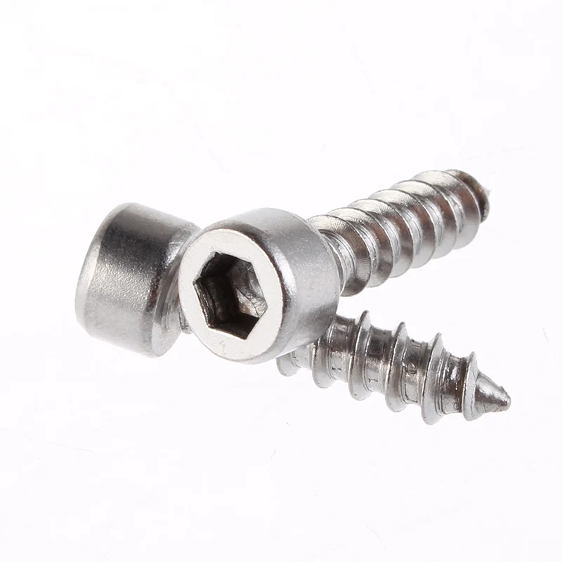 10 шт./лот 304 Винты С шестигранным отверстием из нержавеющей стали M2 M2.6 M3