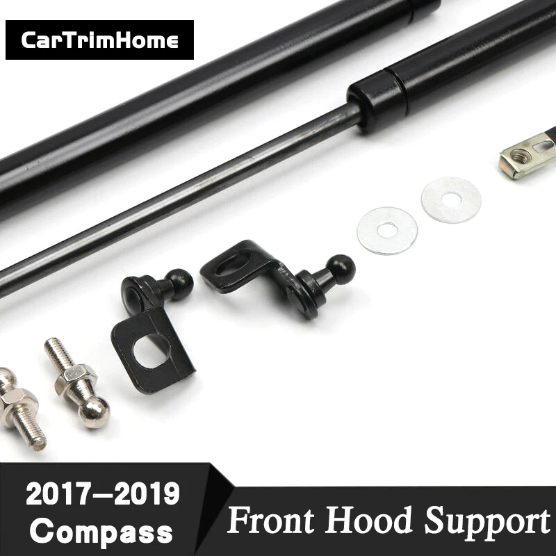 

Front Bonnet Hood Lift Support Shock Struts For Jeep Compass 2017 2018 2019 Rod Hydraulic Hood Accessories 2pcs