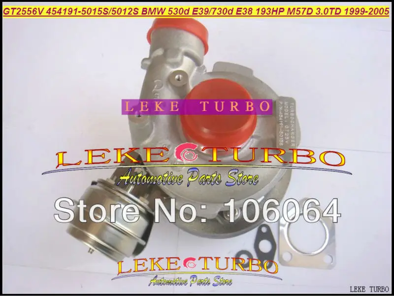GT2556V 454191 5012S 5015S турбокомпрессор турбины для BMW 530D E39 730D E38 1999 05 M57D M57 D30 3.0L 193HP|turbocharger