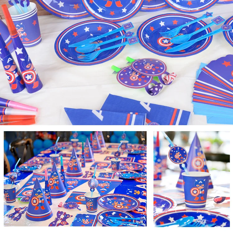 Мстители вечерние украшения детская вечеринка для мальчика день рождение