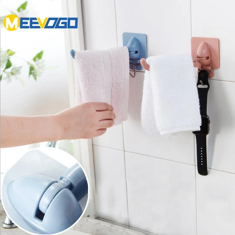 MEEVOGO 180 градусов вращающиеся креативные пластиковые липкие крючки настенные Kichen